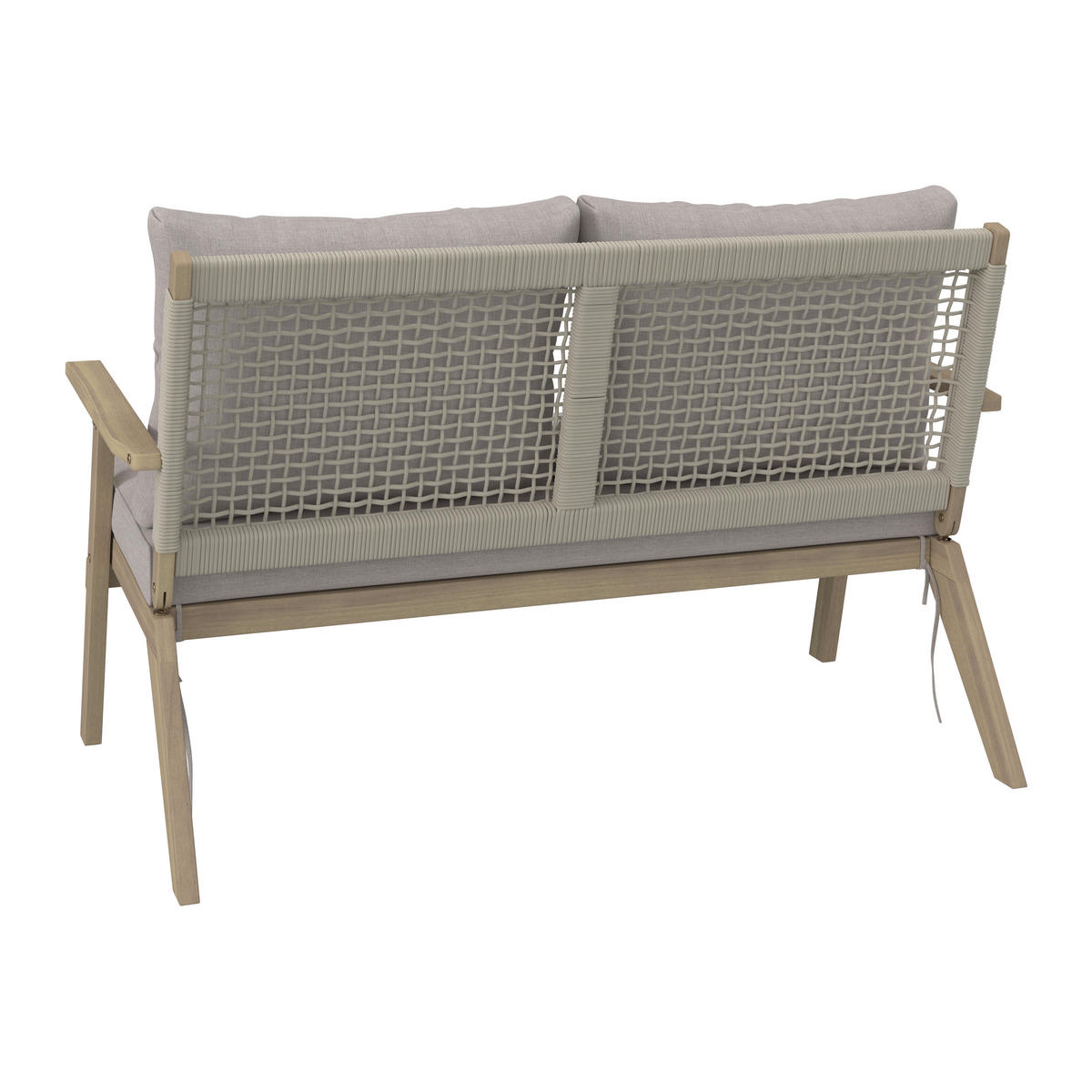 SÚPRAVA ZÁHRADNÉHO NÁBYTKU drevo - farba akácie/sivá, Modern, drevo/textil (0cm) - Ambia Garden
