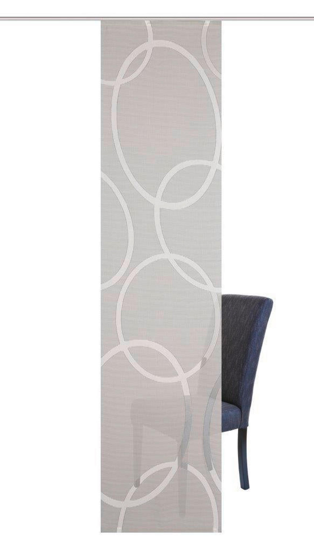 FLÄCHENVORHANG   halbtransparent   60/245 cm  - Grau, Design, Textil (60/245cm)