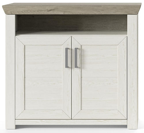 KOMMODE in 104,5/93,4/42,2 cm - Eichefarben/Pinienfarben, Basics, Holzwerkstoff/Metall (104,5/93,4/42,2cm) - SetOne by Musterring