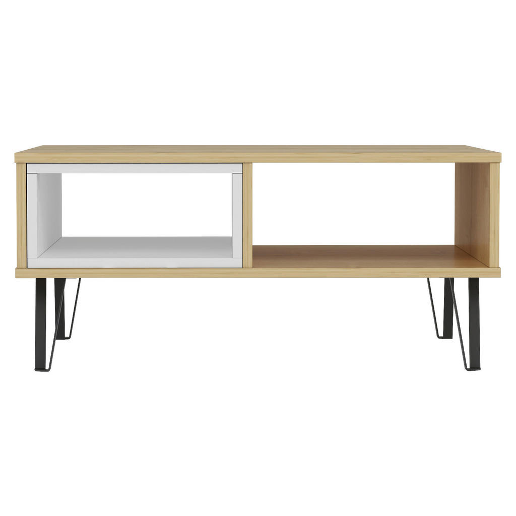 Livetastic KONFERENČNÝ STOLÍK, biela, farba duba, kompozitné drevo, 90/60/41,1 cm