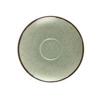PODŠÁLEK NA ESPRESSO porcelán keramika 13 cm - zelená, Design, keramika (13cm) - Landscape
