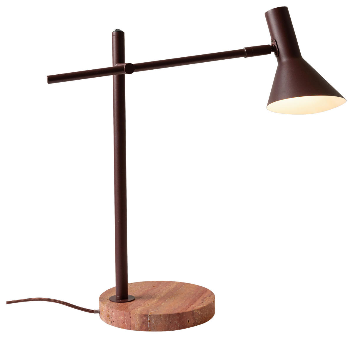 TISCHLEUCHTE - Bordeaux, Design, Stein/Metall (44/18/59cm) - It's about Romi