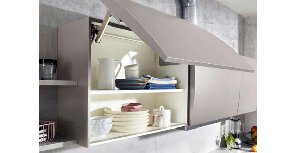 EINBAUKÜCHE   - Grau, Design, Holzwerkstoff - Novel