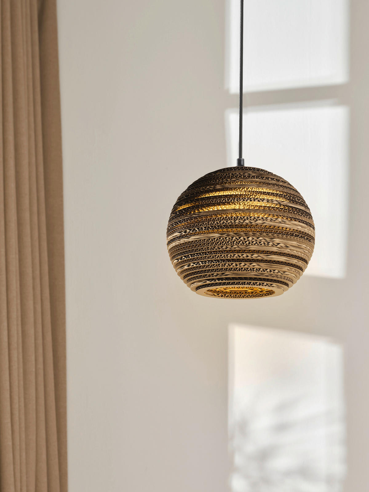 HÄNGELEUCHTE 26/127 cm  - Braun, Natur, Karton/Metall (26/127cm) - Osram