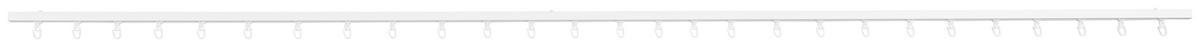 VORHANGSCHIENE - Weiß, Basics, Metall (200cm) - Homeware