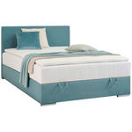 BOXBETT 140/200 cm  in Petrol  - Chromfarben/Petrol, KONVENTIONELL, Kunststoff/Textil (140/200cm) - Carryhome