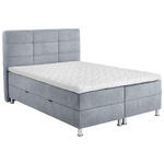 BOXBETT 140/200 cm  in Hellgrau  - Chromfarben/Hellgrau, KONVENTIONELL, Textil/Metall (140/200cm) - Carryhome