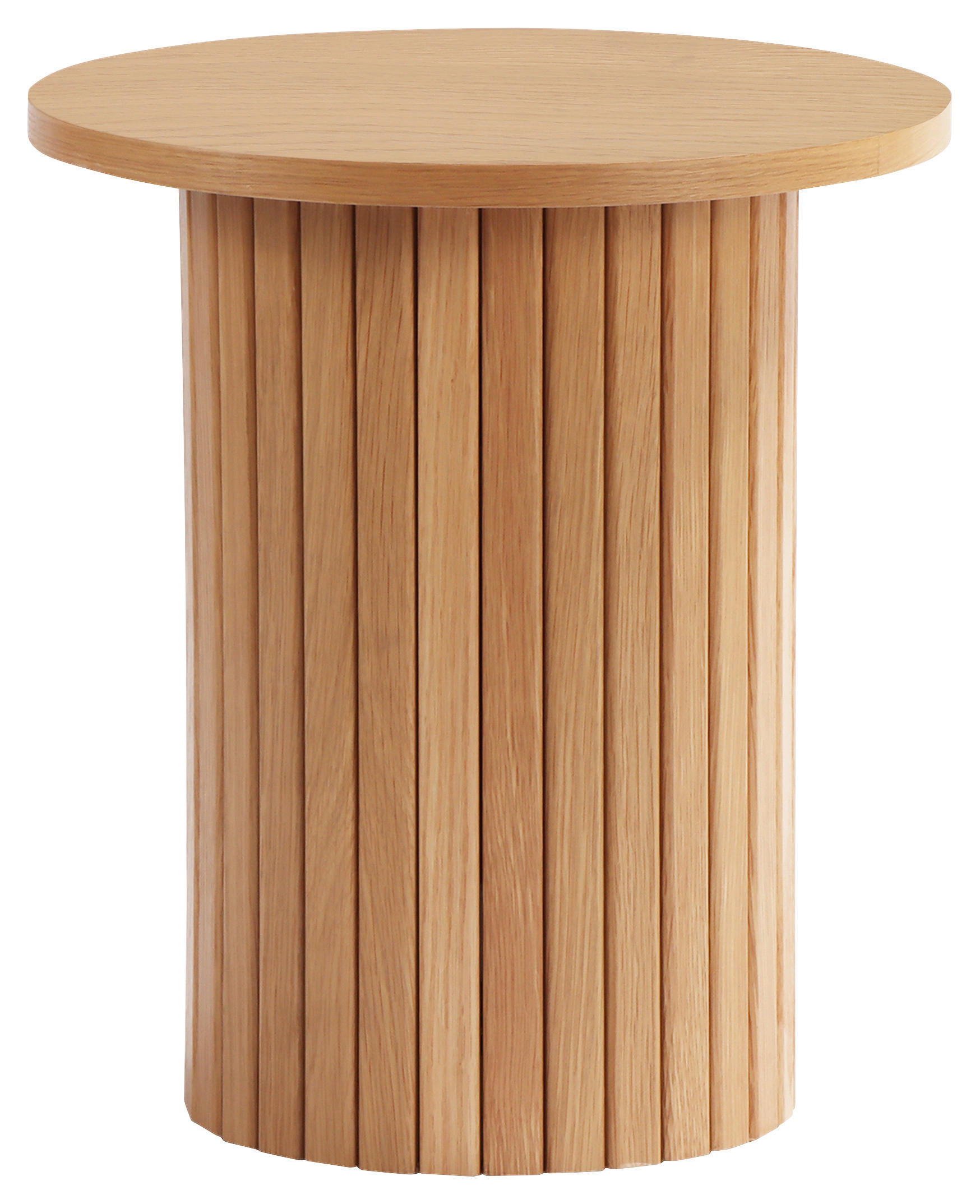 BEISTELLTISCH 40/40/45 cm Eiche furniert Eichefarben rund  - Eichefarben, Design, Holz/Holzwerkstoff (40/40/45cm) - Xora
