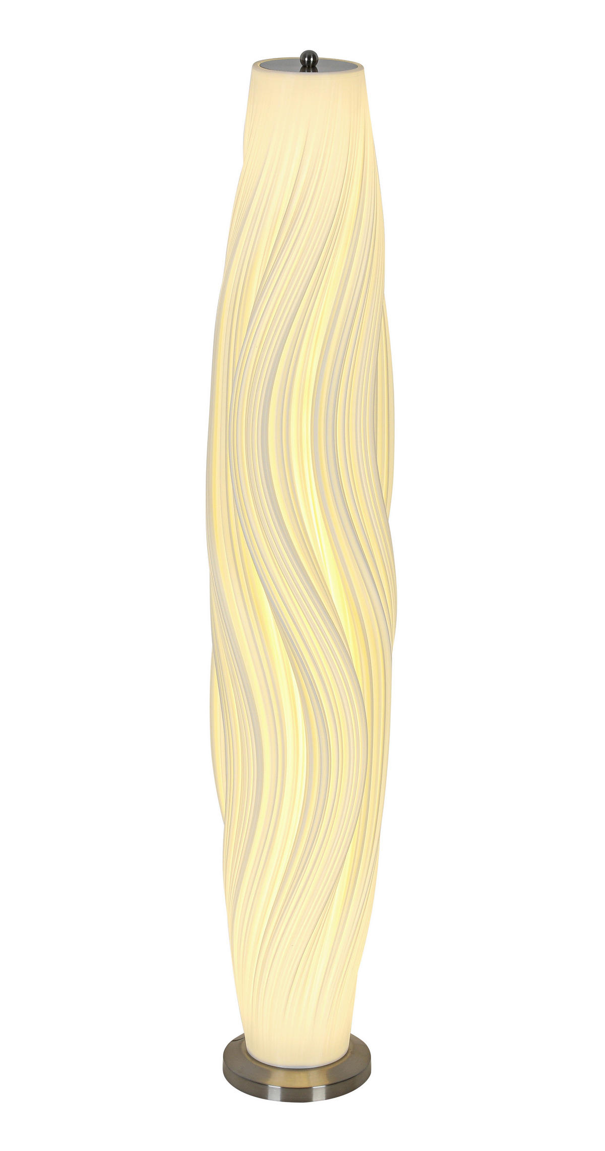 STOJACÍ LED SVÍTIDLO, 15/80 cm  - bílá/černá, Design, kov/plast (15/80cm) - Dieter Knoll