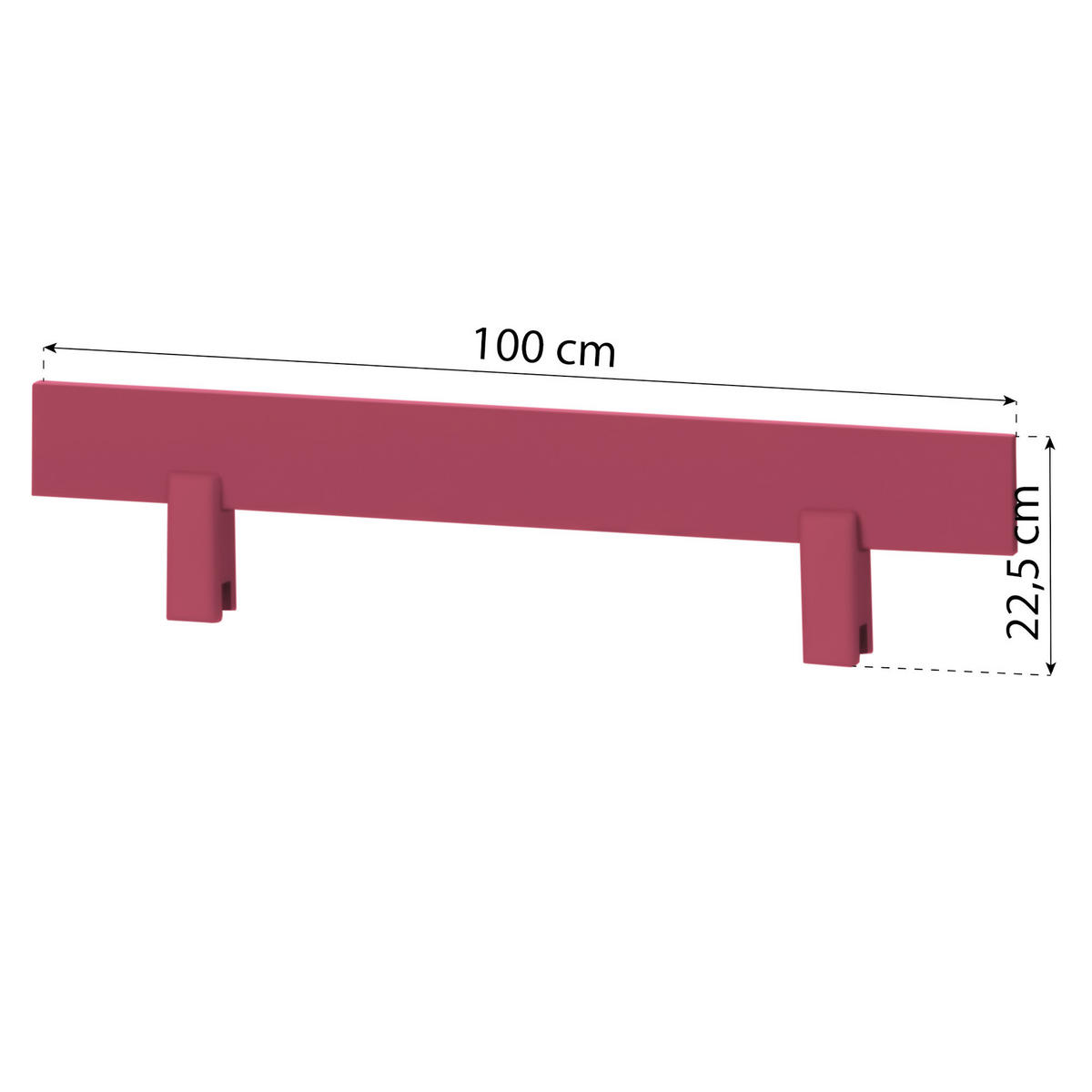 BETTSCHUTZGITTER  - Pink, MODERN, Holz (100/22,5/4cm) - MID.YOU