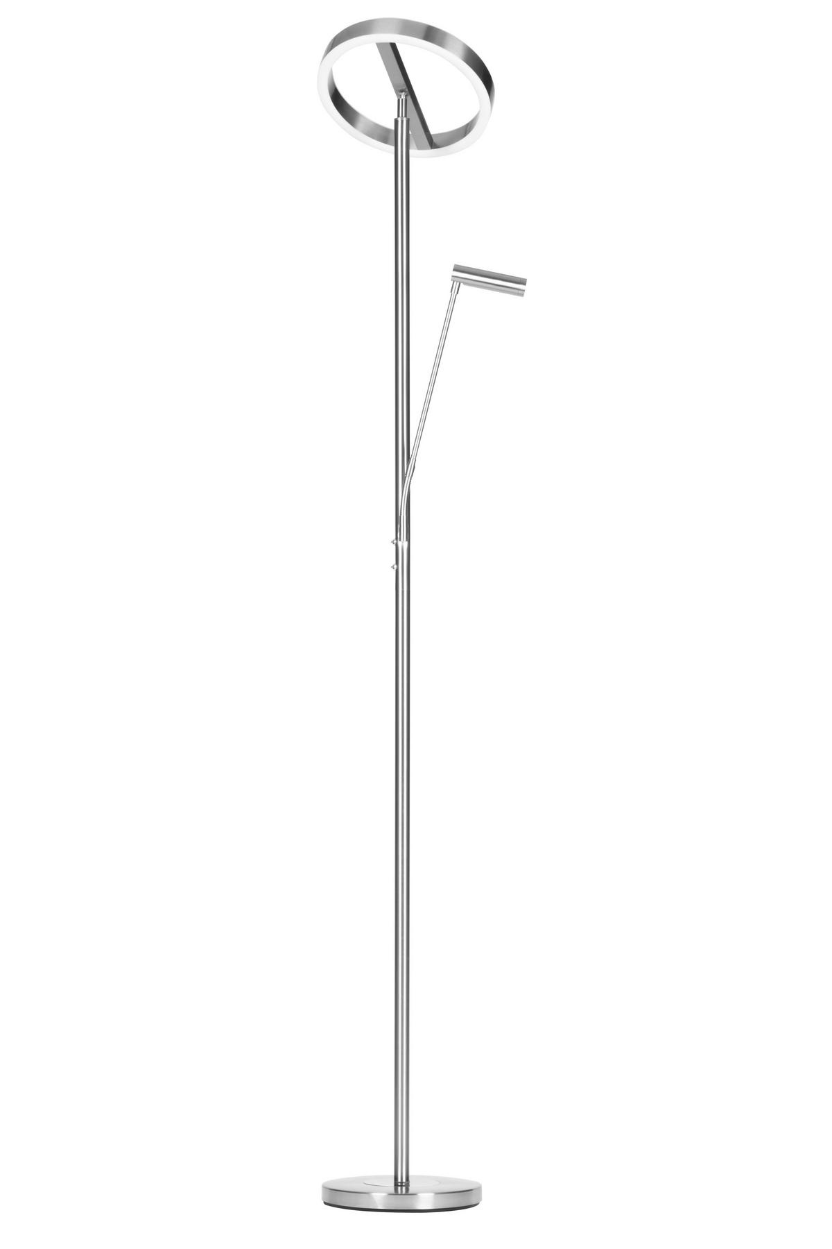 LED-DECKENFLUTER 28/180 cm    - Silberfarben/Weiß, Design, Kunststoff/Metall (28/180cm) - Novel