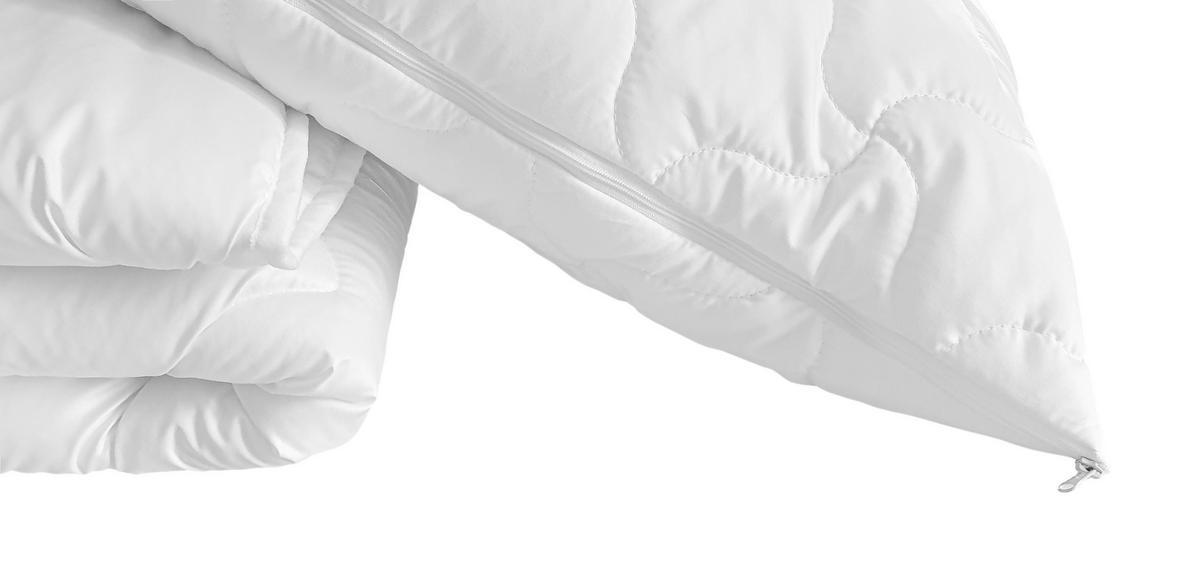 Set Cu Pilotă Și Pernă 140x200/70x90 cm  - alb, Basics, textil (140x200/70x90cm)