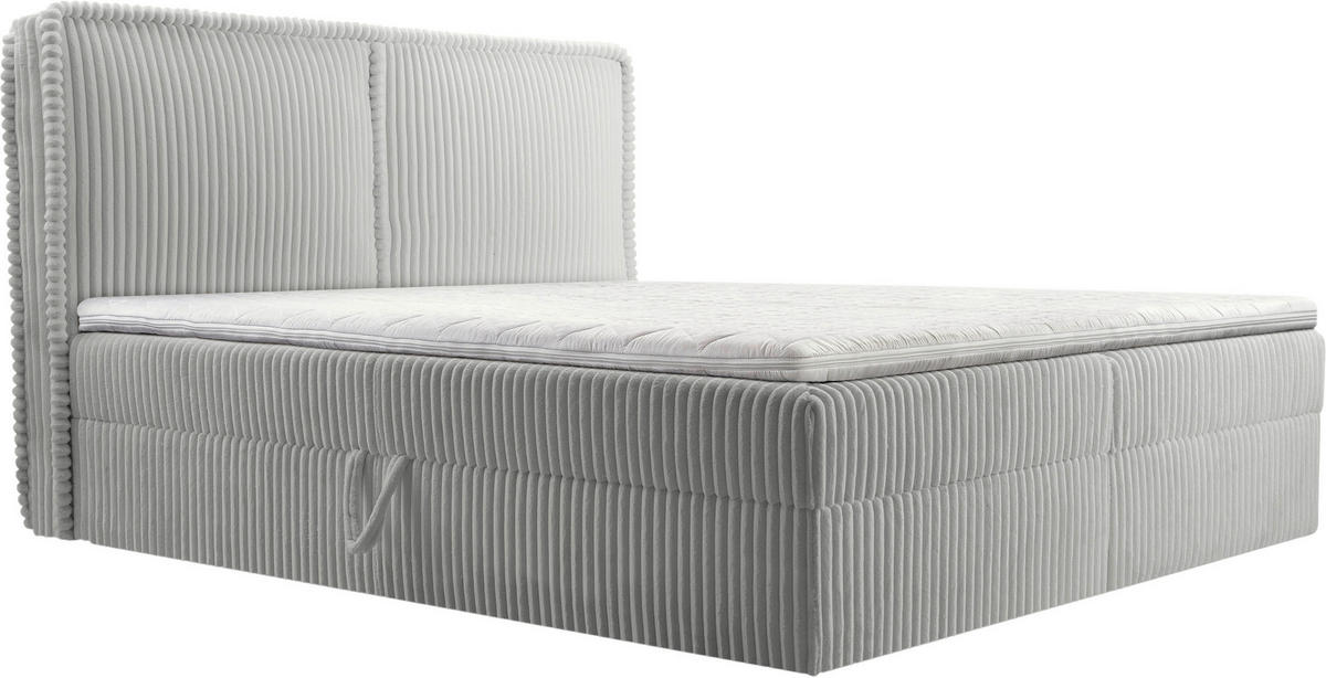 BOXBETT 180/200 cm  in Grau  - Schwarz/Grau, MODERN, Holz/Kunststoff (180/200cm) - MID.YOU