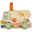 MOTORIKSPIEL Spielbrett Feuerwehr  - Multicolor/Naturfarben, Basics, Holzwerkstoff/Textil (24,5/16/5cm) - My Baby Lou