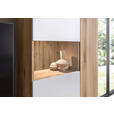 WOHNWAND 4-teilig  in Weiß, Eichefarben   - Eichefarben/Anthrazit, MODERN, Glas/Holzwerkstoff (250cm) - Carryhome
