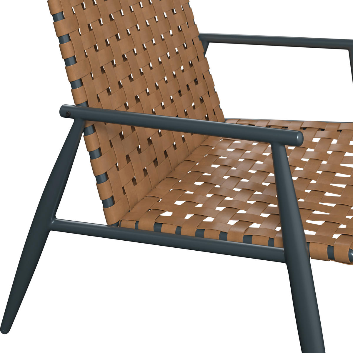 BALKONSET  3-teilig  - Schwarz/Braun, MODERN, Glas/Kunststoff (178/72.3/77.5cm) - Ambia Garden