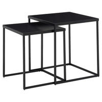 ASZTAL SZETT fém 40/40/45 cm   - fekete, Modern, fém (40/40/45cm) - MID.YOU