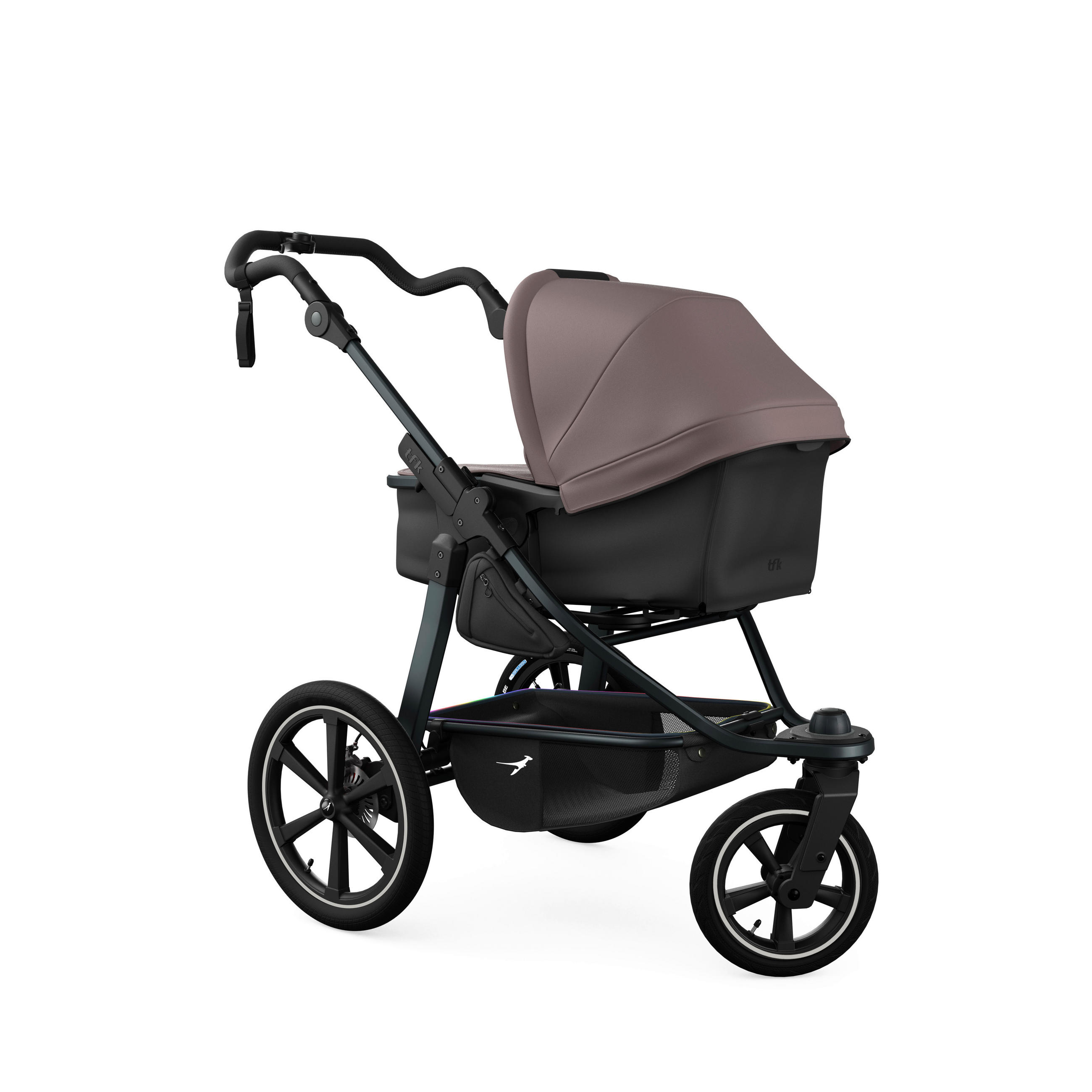 KOMBIKINDERWAGEN  tfk pro 2-in-1 Kombikinderwagen  braun  - Anthrazit/Braun, Basics, Textil/Metall (66/118/110cm) - TFK