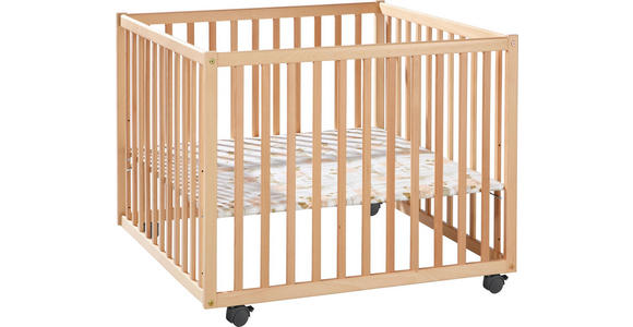 LAUFGITTER 100/100/70 cm - Buchefarben, Basics, Holz/Kunststoff (100/100/70cm) - My Baby Lou