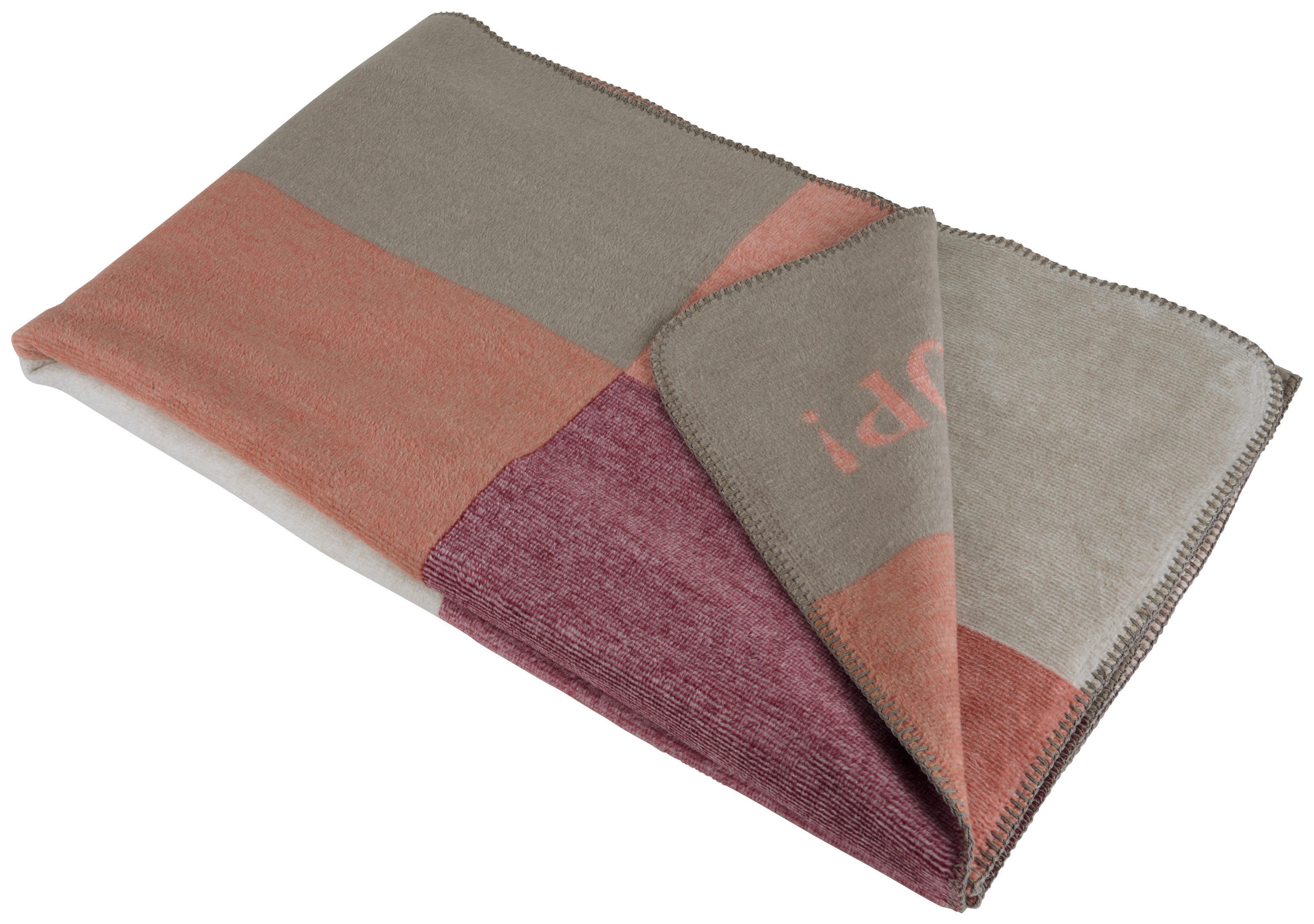 PLÉD 150/200 cm  - vörösesbarna/natúr, Design, textil (150/200cm) - Joop!