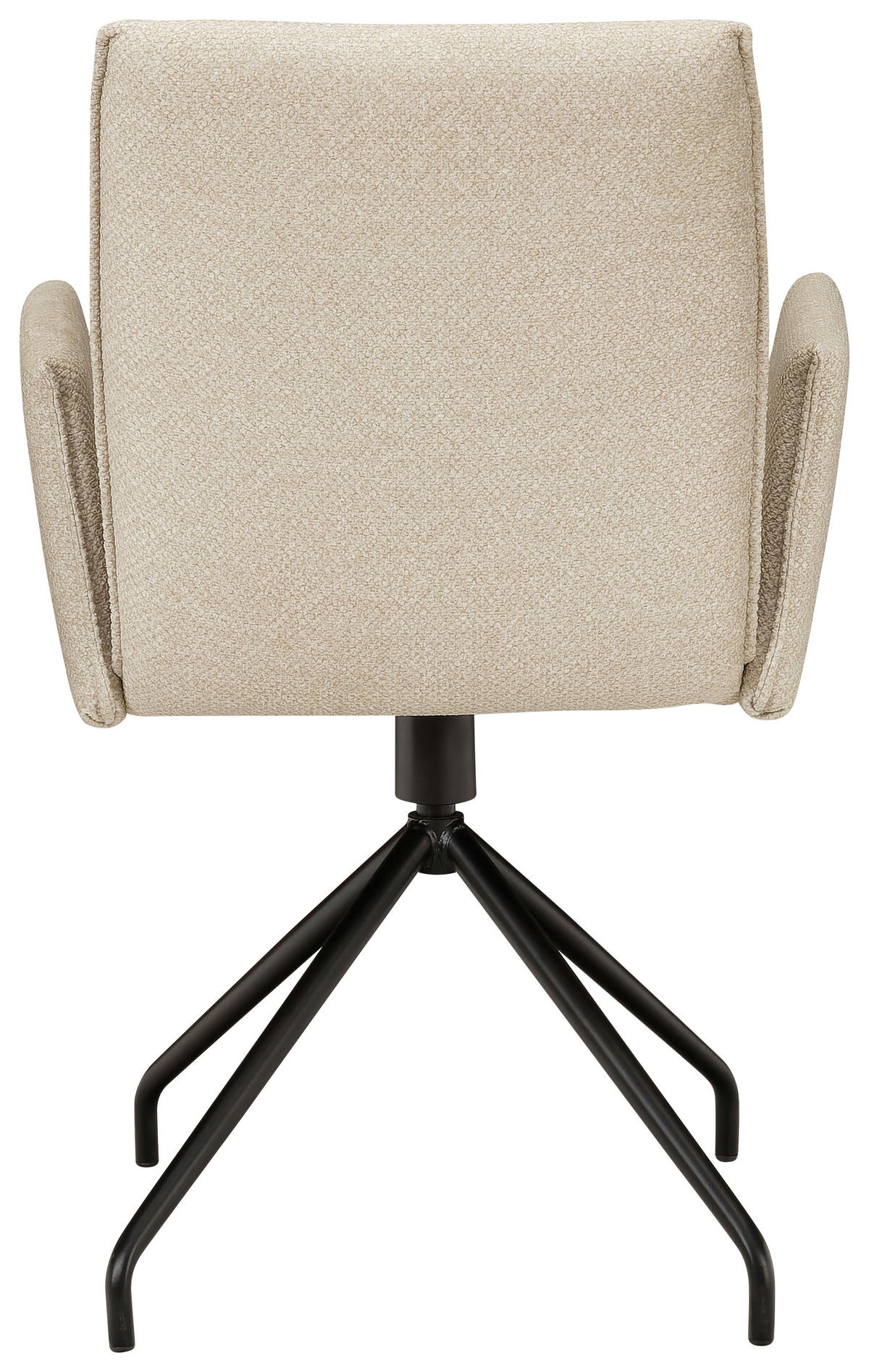 ARMLEHNSTUHL  in Stahl Mikrofaser, Webstoff  - Hellbraun/Beige, Design, Textil/Metall (49/91/60cm) - Moderano