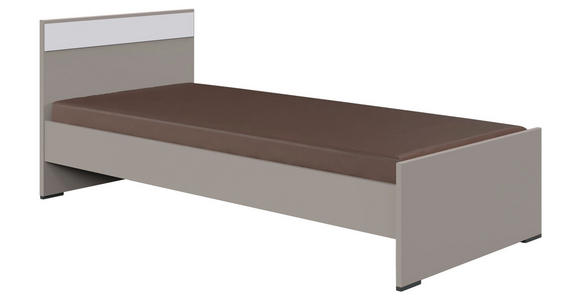 BETT 90/200 cm  in Grau, Weiß, Sahara  - Graphitfarben/Weiß, Design, Holzwerkstoff (90/200cm) - Carryhome