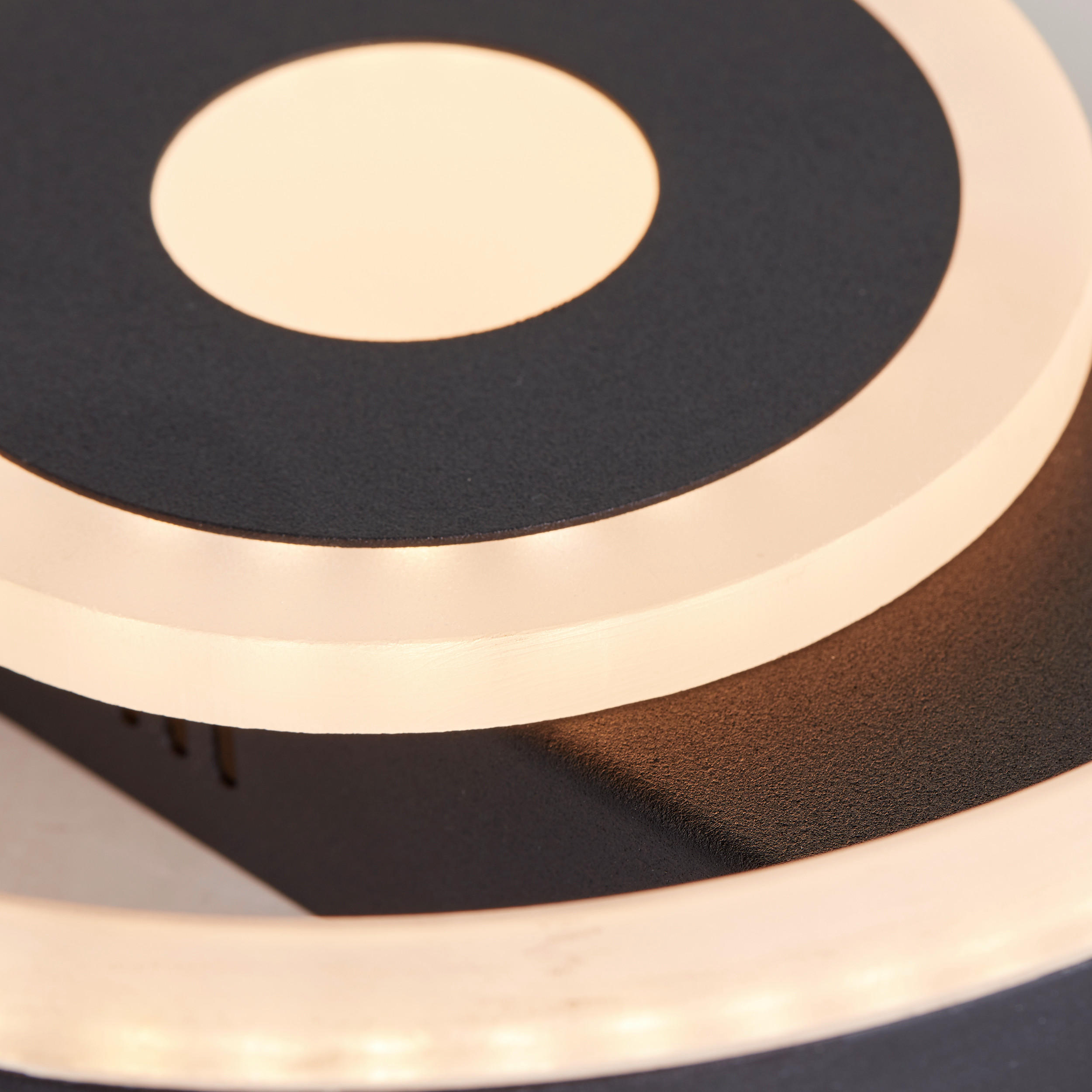 STROPNÍ LED SVÍTIDLO, 5/20/20 cm - černá, Basics, kov/plast (5/20/20cm)