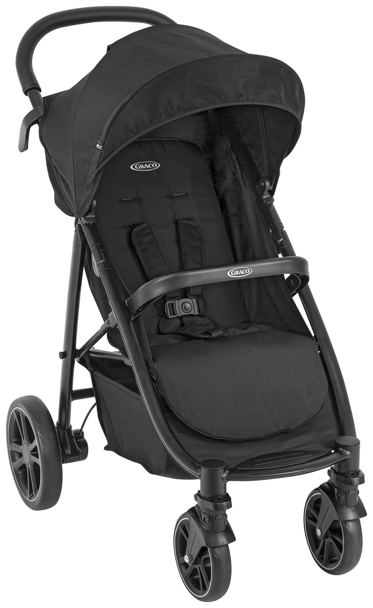 BUGGY Eezefold  - Schwarz, Basics, Textil/Metall (60/104/94cm) - Graco