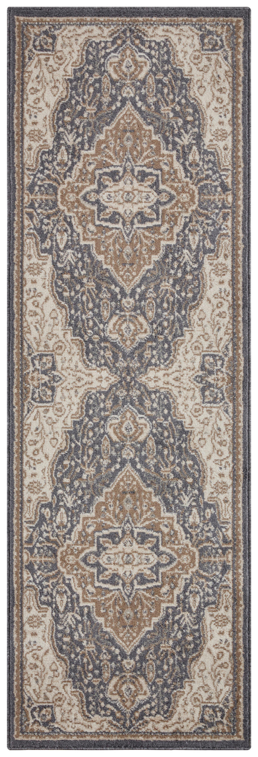 LÄUFER 80/200 cm Terrain  - Anthrazit/Braun, Design, Kunststoff/Textil (80/200cm)