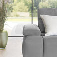 ECKSOFA in Struktur Grauweiß  313/233 cm  - Grauweiß/Schwarz, Design, Kunststoff/Textil (313/233cm) - Emilio Belluti