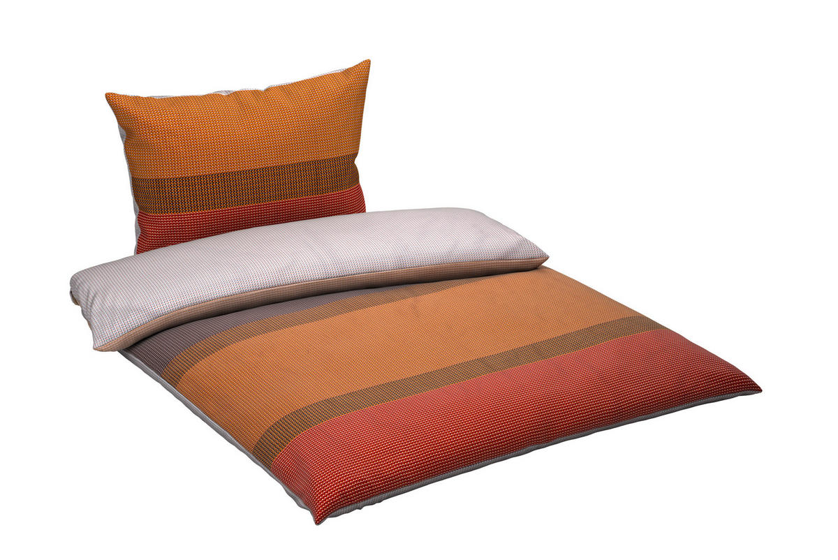 BETTWÄSCHE Makosatin 140/200 cm  - Hellbraun, Design, Textil (140/200cm) - Hugo Boss