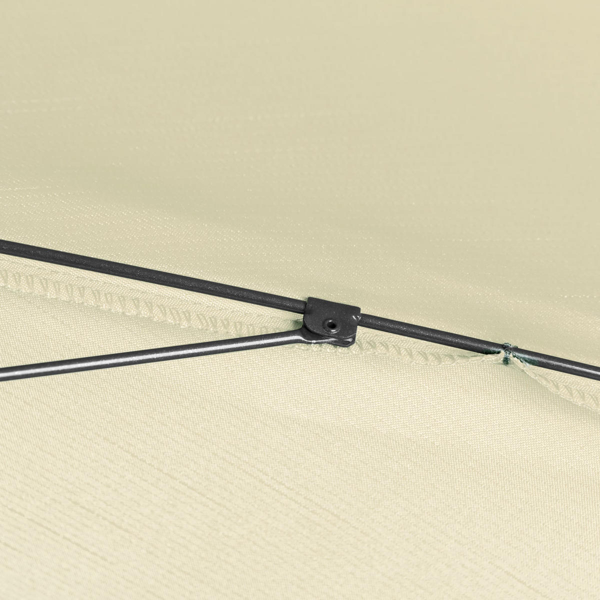 SLUNEČNÍK 200 cm - světle zelená/antracitová, Basics, kov/textil (200cm) - Ambia Garden