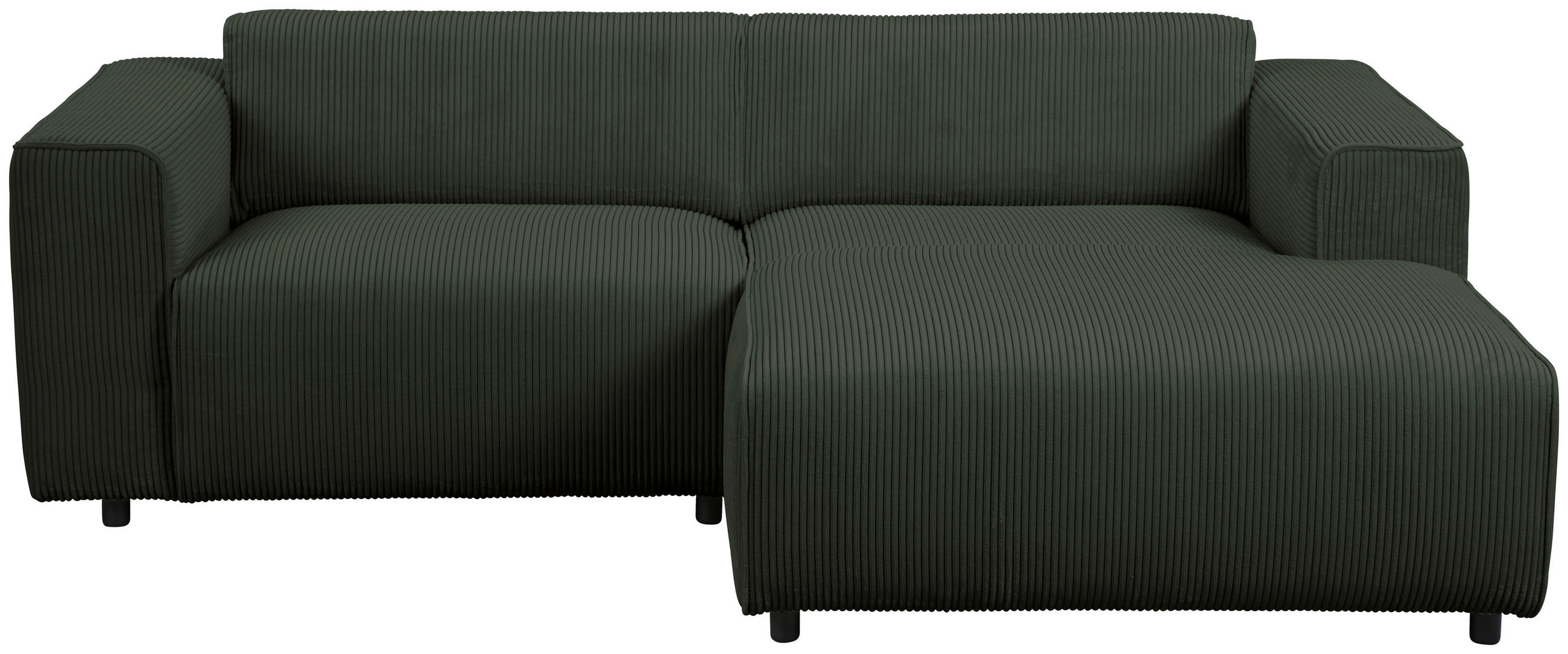 HÖRNSOFFA i manchester skogsgrön  - skogsgrön/svart, Design, textil/plast (234/161cm) - Livetastic