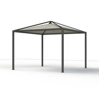 PAVILLON-DACHBEZUG Silbergrau  - Silberfarben, Basics, Textil (300/300cm) - Siena Garden