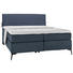BOXSPRINGBETT in Blau - Blau/Schwarz, Design, Textil/Metall (180/200cm) - Hom`in BOXSPRINGBETT in Blau - Blau/Schwarz, Design, Textil/Metall (180/200cm) - Hom`in
