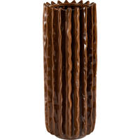VASE  - Braun, Basics, Keramik (15,5/40cm) - Boltze Home
