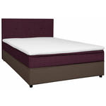 BOXBETT 120/200 cm  in Grau, Brombeere  - Brombeere/Schwarz, KONVENTIONELL, Holz/Textil (120/200cm) - Carryhome