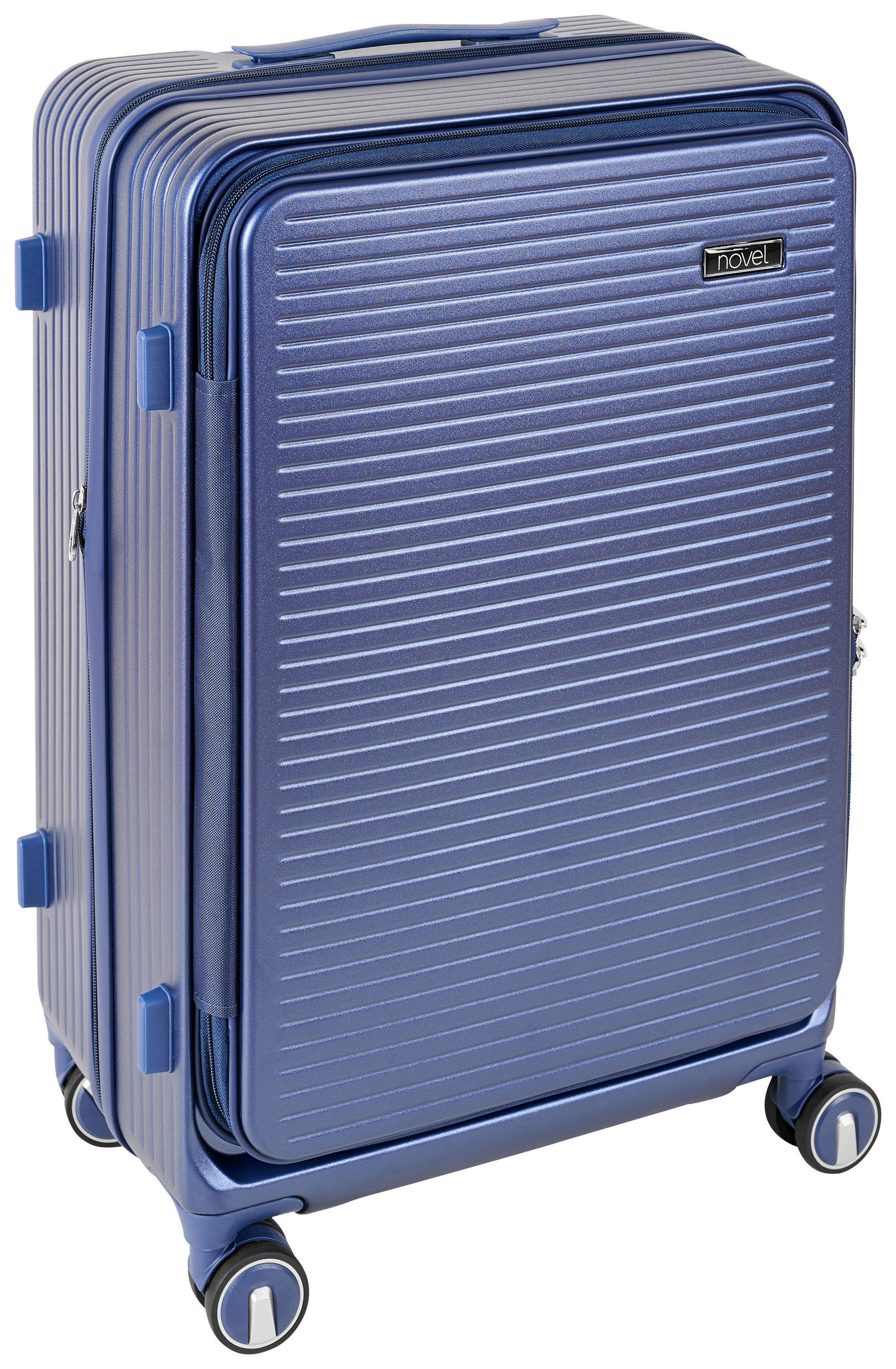 REISEKOFFER Blau  - Blau, Design, Kunststoff/Textil (43/66/28cm) - Novel