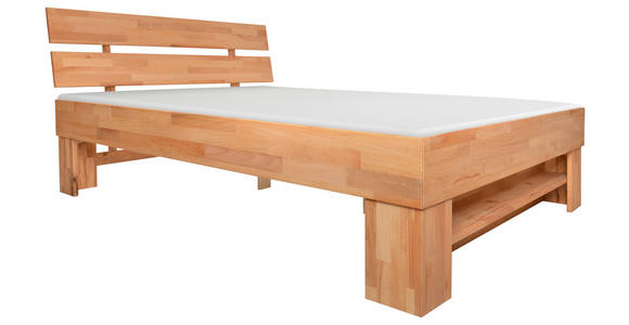 BETT 140/200 cm  in Kernbuche  - Kernbuche, Natur, Holz (140/200cm) - Carryhome