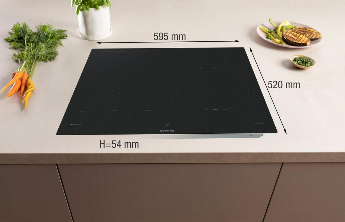 INDUKTIONSKOCHFELD  - Schwarz, Trend (59,5/5,4/52cm) - Gorenje
