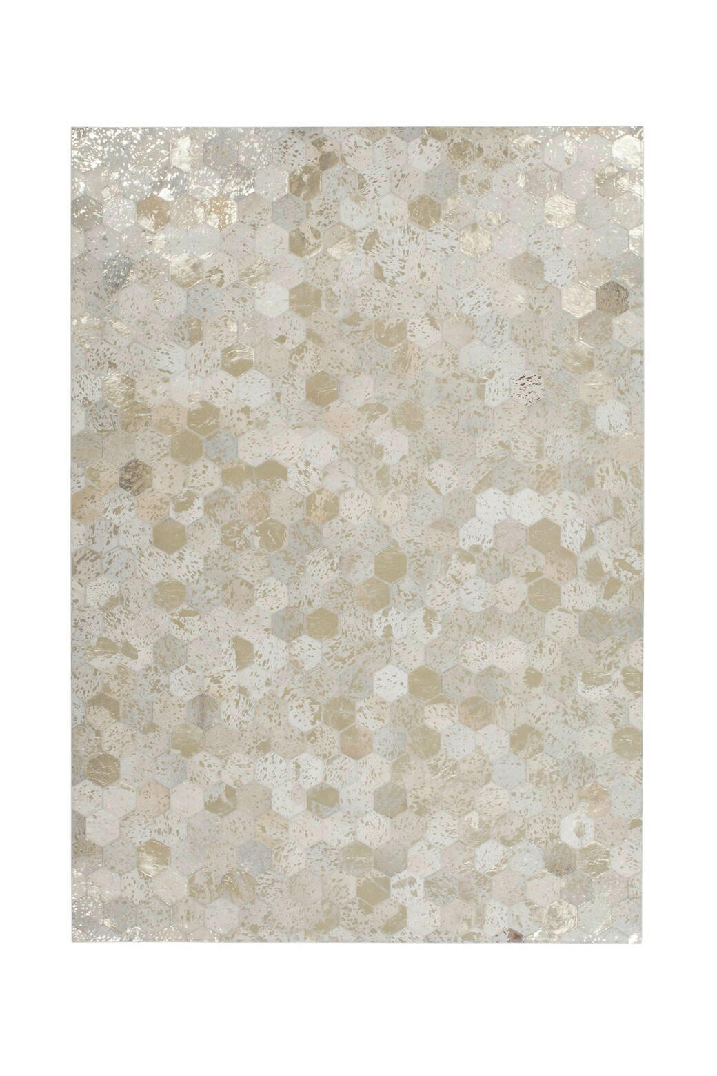 WEBTEPPICH 120/170 cm Spark Creme, Goldfarben  - Goldfarben/Creme, Design, Leder/Textil (120/170cm) - Novel