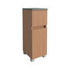 UNTERSCHRANK 30/80/35 cm   - Eichefarben/Silberfarben, KONVENTIONELL, Holzwerkstoff/Kunststoff (30/80/35cm) - Xora