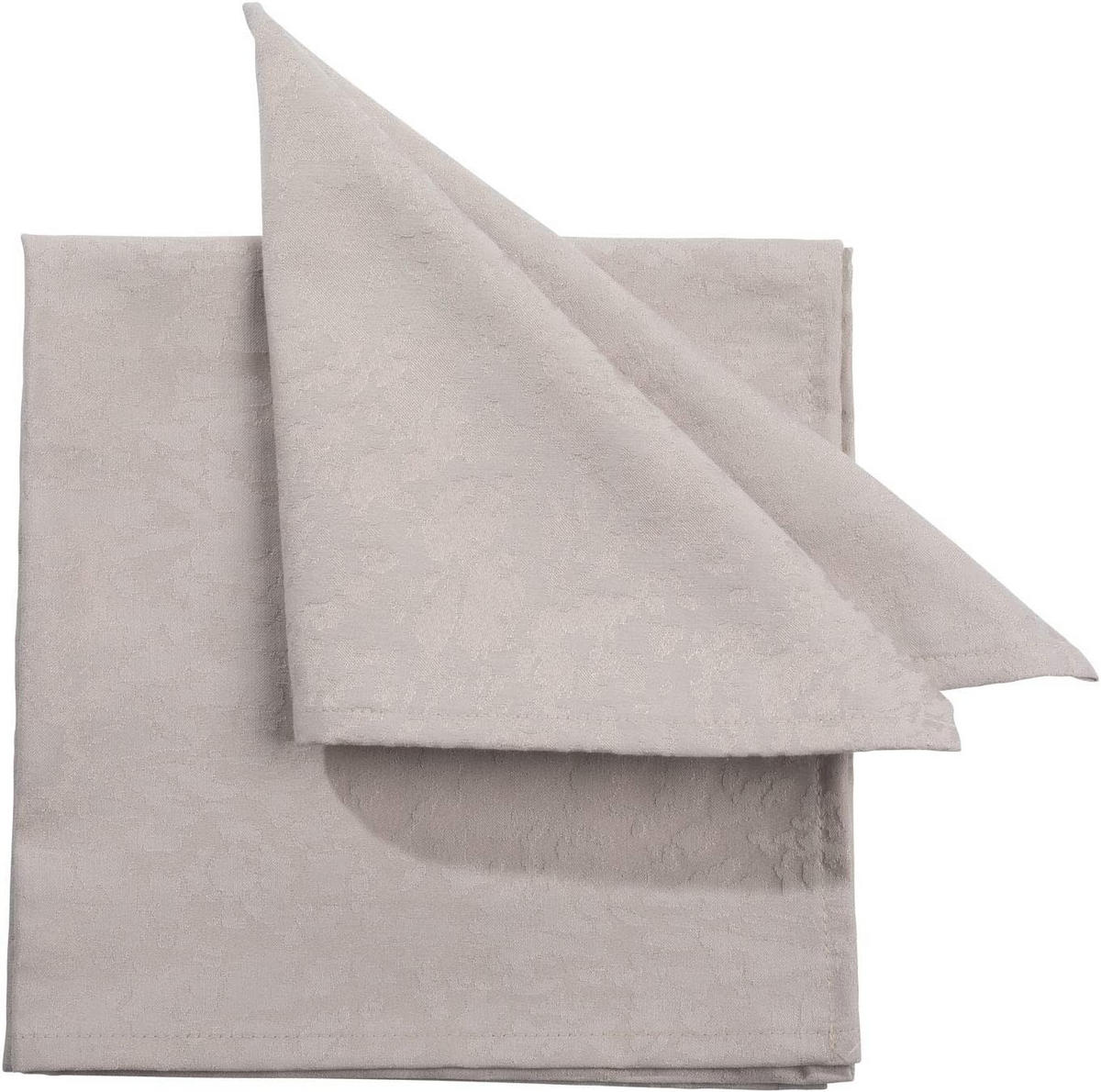 SERVIETTE  40/40 cm   - Grau, Basics, Textil (40/40cm) - Pichler