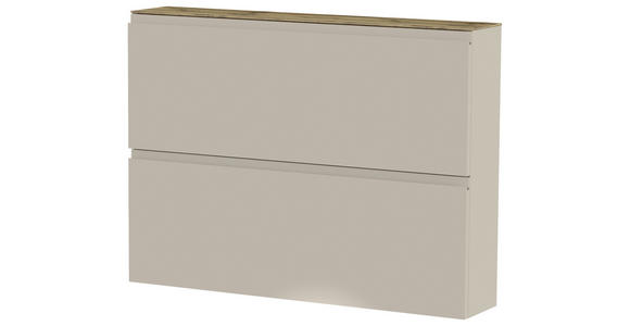 HÄNGESCHUHSCHRANK 110/82/22 cm  - Sandfarben/Eichefarben, Design, Holzwerkstoff (110/82/22cm) - Moderano