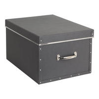 KARTONAGE    51/38/28,5 cm  - Grau, Basics, Karton/Papier (51/38/28,5cm)