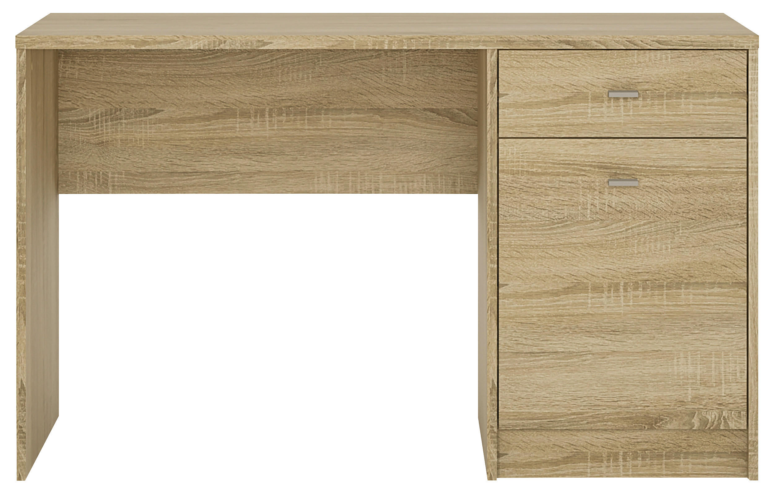 PISALNA MIZA leseni material hrast sonoma  - hrast sonoma, Basics, umetna masa/leseni material (120/72,5/56cm) - Carryhome