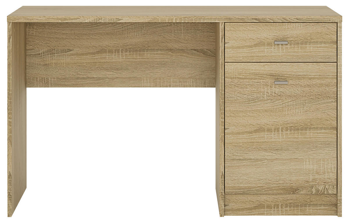 PISALNA MIZA leseni material hrast sonoma  - hrast sonoma, Basics, umetna masa/leseni material (120/72,5/56cm) - Carryhome