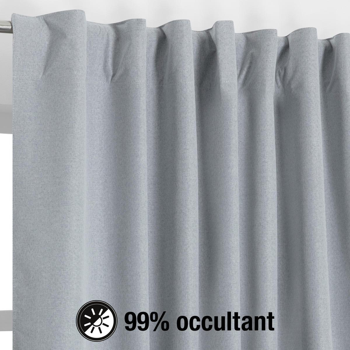 FERTIGVORHANG  black-out (lichtundurchlässig)   140/240 cm  - Grau, Basics, Textil (140/240cm)