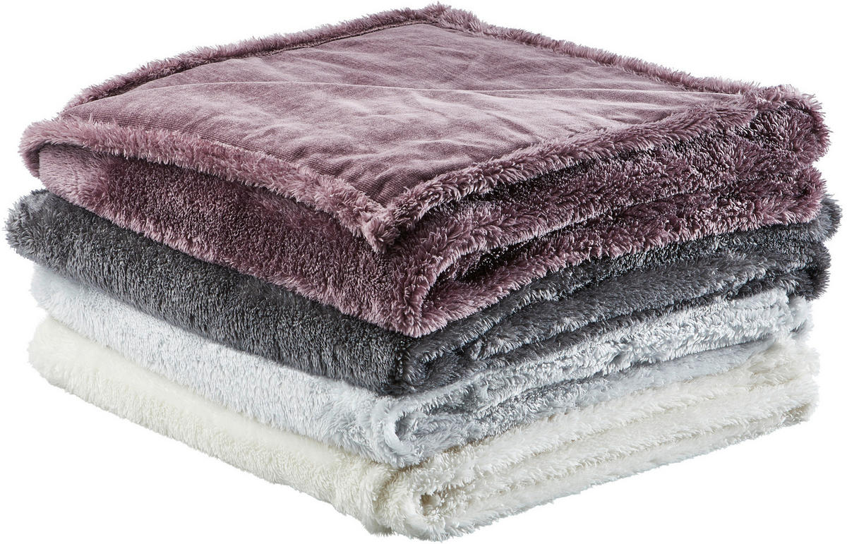 FELLDECKE Moraine 150/200 cm  - Anthrazit, KONVENTIONELL, Textil (150/200cm) - Novel