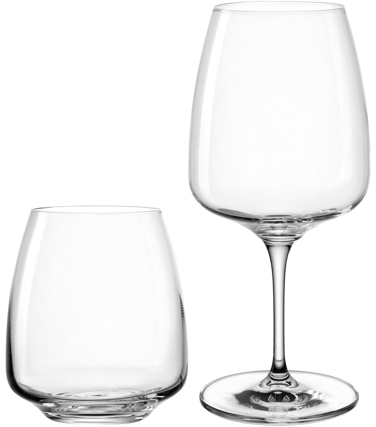 GLÄSERSET Cesti 8-teilig  - Klar, Basics, Glas - Leonardo